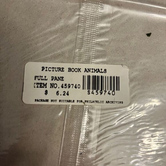 NEW Vintage 16 Collectable Stamps Picture Book Animals Full Pane Curious George - Picture 4 of 9